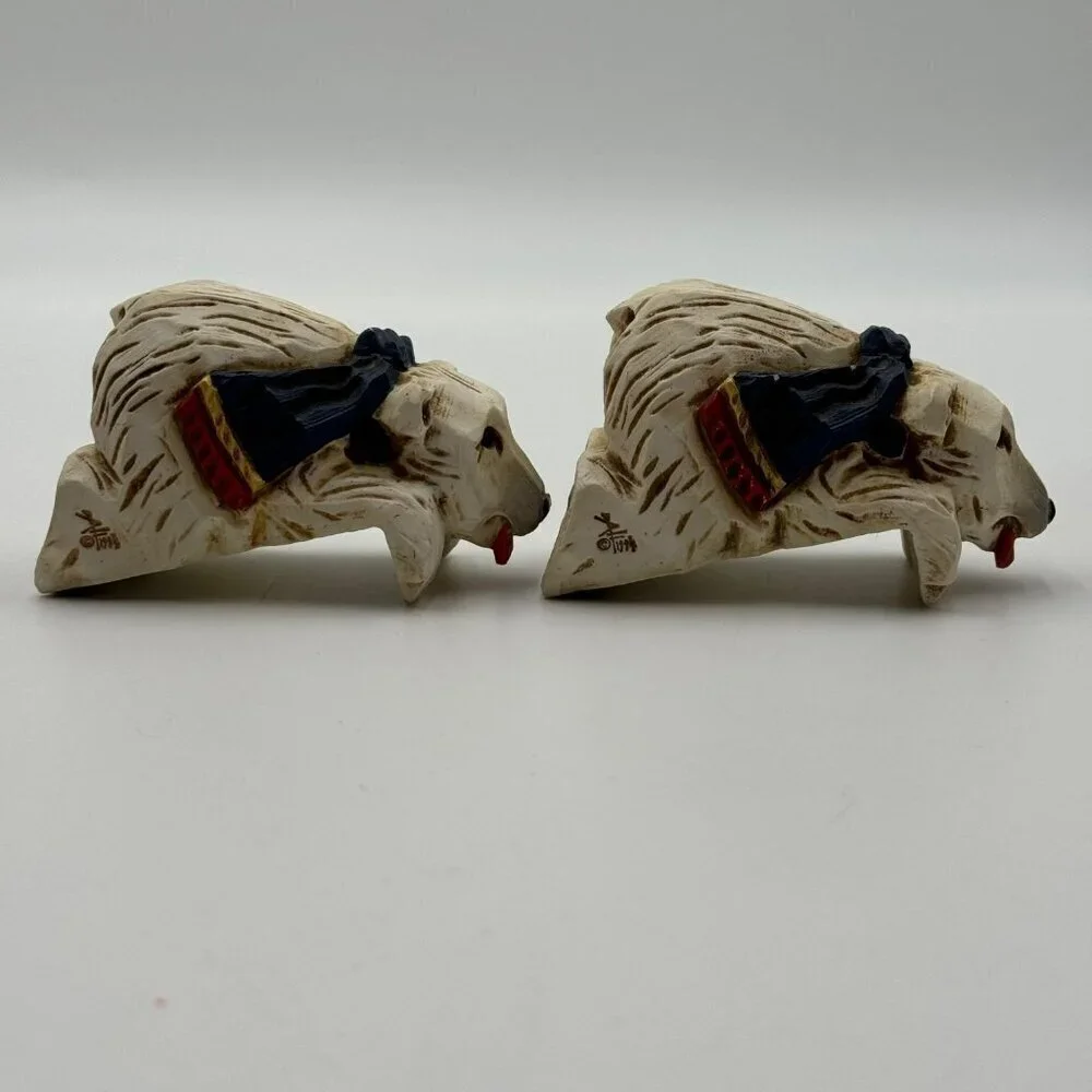David Frykman Figurines by Frykman Polar Bear with Scarf Shelf Sitter 2.25